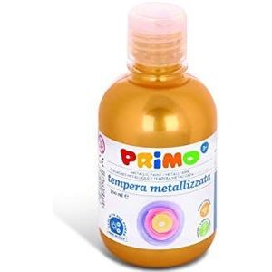 PRIMO Schoolverf, knutselverf voor kinderen met metallic look, 300 ml met doseersluiting (goud)