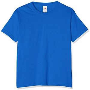 Fruit of the Loom Jongen Valueweight T-shirt voor kinderen, koningsblauw, 7-8 jaar