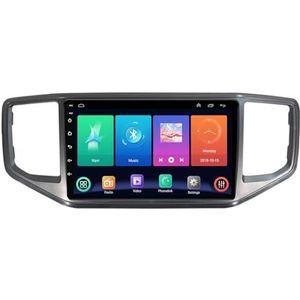 Dubbele DIN Android 14 autoradio voor VW Volkswagen Amarok 2016-2021 9 Duim QLED Touch screen-met Draadloze Carplay Android Auto GPS navigatie 4G WiFi Stuurwielbediening achteruitrijcamera(P3 WIFI 4-C