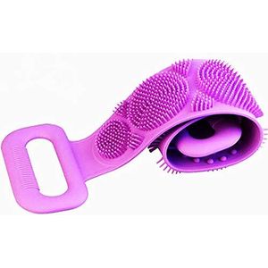 Jwxstore - Siliconen Rugschrobber - 35 Inch - Exfoliërende Lichaamsscrubber met Handvat