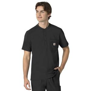 Carhartt Heren Scrub Top, Zwart, Medium