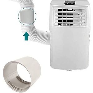Verlengkoppeling voor airconditionerslang - draagbare AC-uitlaatslangaansluiting en verlengkoppeling, universeel, universeel geschikt voor draadslang klok mee en tegen klok in