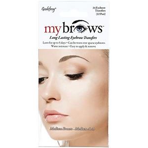 Godefroy My Brows Transfers Langdurig (Medium Boog, Medium Bruin)