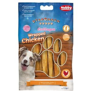 Nobby StarSnack Barbecue Verpakt Chicken Collageen ca. 113 g, 12,5 cm