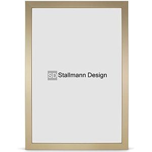 Stallmann Design Fotolijst New Modern 50x100 cm goud lijst voor DIN 4 en 60 andere formaten fotolijst wissellijst van hout MDF meerdere kleuren selecteerbaar frame voor foto of foto's