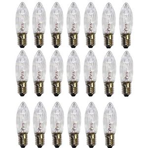 ShuoHui 20 stuks E10 halogeen reservelampen gloeilampen topkaars voor lichtketting 23V 3W 3000K