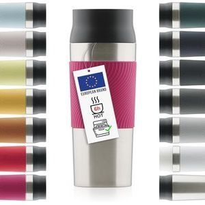 Blumtal Thermosbeker Classic - Lekvrij, BPA-Vrij en Vaatwasserbestendig - Hoge Kwaliteit Thermosfles met Quick-Press Sluiting - Travel Mug 500 ml - Berry