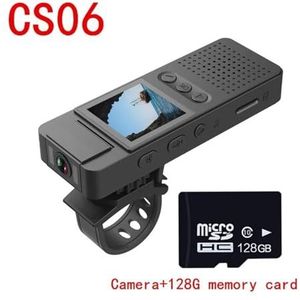 Draagbare DV-camera HD 1080P Hotspot sportcamera, wetshandhavingsrecorder, nachtcamera, kleine camera, motorrecorder met magnetische moer(Camera 128G card)