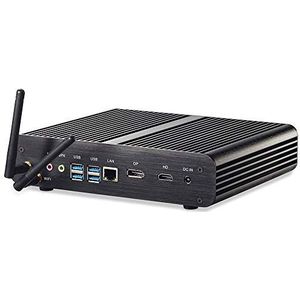 10e Generatie Intel Core Comet Lake R i7 10510U Industriële PC, Fanless PC, Mini PC (8G 256G) Met Rijke IO: HDMI DP Dual DDR4 USB3.0 Aluminium Case 4K Display