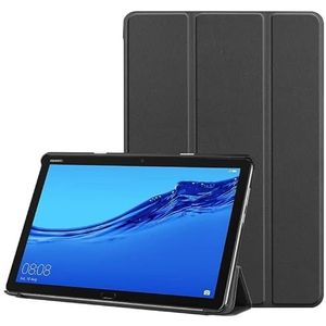 Tablethoes voor Huawei MediaPad M5 Lite 10 inch Custer patroon pure kleur horizontaal flip lederen hoesje met drievoudige houder en met slaap-/wekfunctie tablethoes