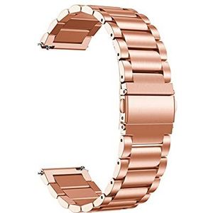 Roestvrijstalen bandjes passen for Garmin Forerunner 55 245 645m Smart Watch Band Metal Armband Riemen Compatible With aanpak S40 S12 S42 Correa (Color : Style 1 Rose Gold, Size : For Approach S12)