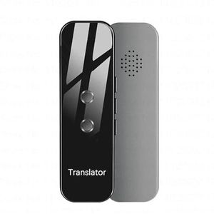 Slimme Instant Taalvertaalmachine Real-time draagbare stemvertaler Apparaat Kunstmatige intelligentie Bluetooth Snelle reactie(Gris)