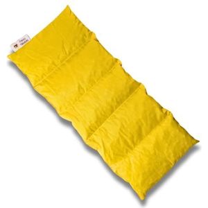 Franzis Nähstube 50x20cm Kersenpitkussen geel in 100% katoen I Microwavable kersenpitkussen 50x20 I Warmtekussen, kersenpitkussen, nekwarmtekussen