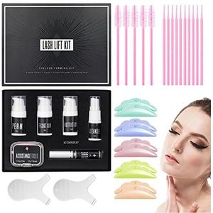 Wenkbrauwlaminering en tintkit,2-in-1 wenkbrauw- en wimperlamineringsset DIY-permanent voor wimpers en wenkbrauwen - Professionele lift voor trendy vollere wenkbrauwen en gekrulde wimpers. Yanquan