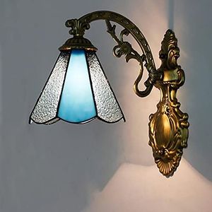 Tiffany Stijl Wandlampen, Retro Glas In Lood Wandlampen, Retro Decoratieve Wandlampen Voor Slaapkamers En Badkamer Gangen