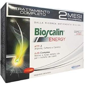 2 x Bioscalin ENERGY HERR-PLUS 30 CPR - tabletten tegen haaruitval met ATP en AJB - 60 CPR in totaal voor 2 maanden therapie