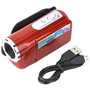 Digitale videocamera, 16X DV-camcorder videocamera, draagbare videocamera Camcorder met TFT LCD-scherm Beste voor kinderen en kinderen(rood)