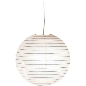 Hanglamp/lampion, Ø 40 cm, papier crèmewit incl. ophanging