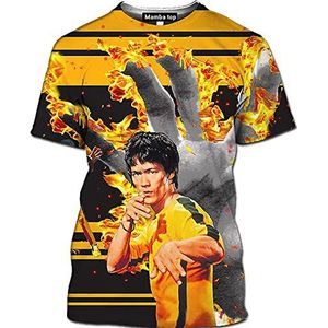 Mannen 3D Print T-shirt Casual Sport Bruce Lee Kung Fu Martial Art t-shirt Korte Mouw Sweatshirt Tops