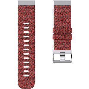22 26 mm fit for Garmin Fenix7xpro snelsluiting nylon band geschikt for Fenix5/5X/5XPlus/6/6X/6XPro/7/7X/3/3HR horlogeband Tactix7 armband (Color : Red black 2, Size : Forerunner 955 965)