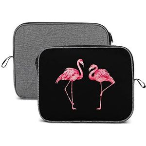 Aquarel Flamingo Laptop Sleeve Case Beschermende Notebook Draagtas Reizen Aktetas 13 inch