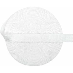 2 5 10 Yard 3/8"" 10mm Effen Glanzende Niet-vouwbare Elastische Spandex Satijnen Band Bh Band Hoofdband Jurk Naaikant Rand-Off White-2 Yards