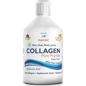 Swedish Nutra Collagen Pure Peptide 500ML – Vloeibare Collageenpeptiden voor Huid, Haar & Gewrichten – Hoge Opname – Zuiver Collageen Supplement – Vrij van Gluten, Suiker & Kunstmatige Stoffen