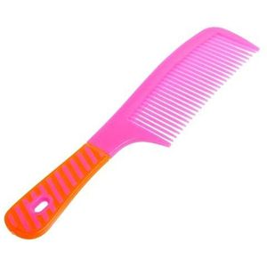 DieffematicSZ kam Plastic brede-tanden douche haar kam borstel handvat nat kapsel kappers kleurrijke haar stijl gereedschap gloednieuw duurzaam (Color : Pink)