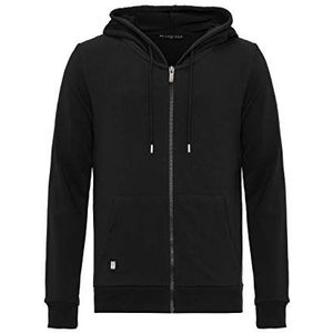 Redbridge Heren sweatjack met capuchon Zip Hoodie met ritssluiting Premium Basic, zwart, M