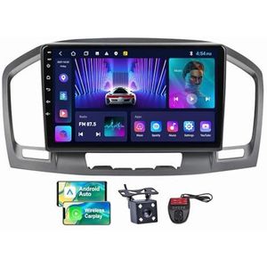 Android 13 Autoradio 2 DIN Compatibel met Buick Regal/Opel Insignia 2009-2013 9 Inch Touchscreen Carplay Android Auto met Bluetooth/FM RDS/Bediening op het stuur/Achteruitrijcamera(NF-2)