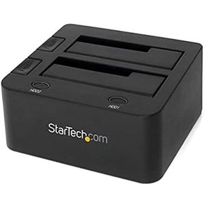 StarTech.com SATDOCK22U3S basisstation voor opslagstations Zwart