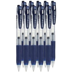 10 The Zebra Sarasa Clip 0.5mm Blauw Zwart (Japan import) door Zebra