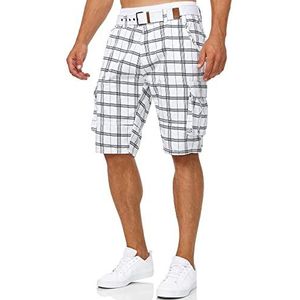 INDICODE Heren Monroe Katoenen cargoshort Optical Check Medium