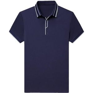 Dvbfufv Mannen Korte Mouw Polo's Shirt Tops Mannen Zomer Mode Casual Knopen V-hals Plus Size Shirt, E, XXL