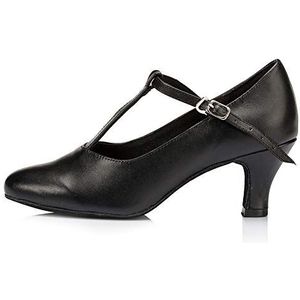 JUODVMP - YCL041 - Dansschoenen - Zwart - Gesloten Teen - 6 cm Hak