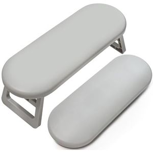 Handsteun, nagelstudio, armsteun, nagels, antislip nagelverzorgingshouder, manicure, handsteun, manicure, nagelarmleuning voor thuisanicuren, nageldesign (grijs)