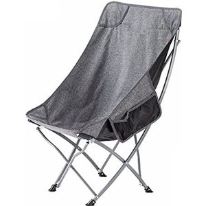 Draagbare Campingstoel Klapstoel Hoge Rug Lounger Balkon Kantoor Dutje Stoel Lichtgewicht Draagbare Outdoor Strandstoel Vissen Stoel Regiestoel Visstoel(G)