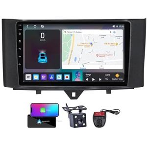 Android 13 QLED Autoradio voor Mercedes Benz Smart Fortwo 2010-2015 - Ingebouwde DSP/Carplay/Android Auto - Camera + DVR - 9 inch 2 Din - Stuurbediening - FM RDS DAB Radio - BT 5.0(NF-6)