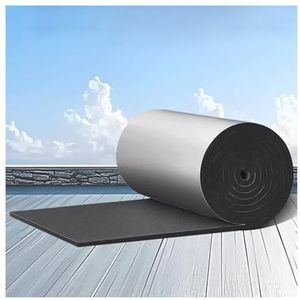 Zelfklevende aluminiumfolie-isolatie, geluidsdempend, thermische akoestiek, warmte-reflecterende stralingsbarrière, waterdichte en warmte-isolerende rubberlaag.(1*10m/3.2*33ft,15MM(THK))