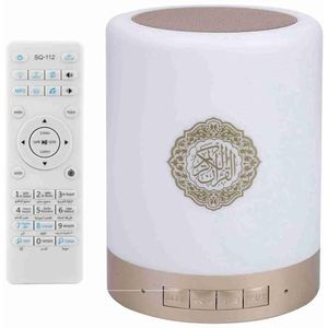 Draagbare bluetooth-aanraakluidspreker met LED-lamp kleur veranderende draadloze afstandsbediening bluetooth koran luidspreker met 8G TF-kaart