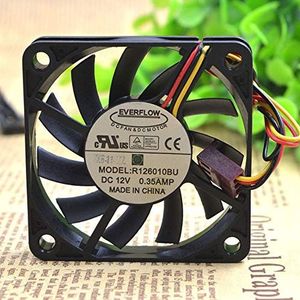 R126010BU 6010 6CM DC12V 0.35A double ball air volume fan