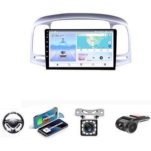 Android 13 Multimedia Stereo Video Speler Voor Hyundai Accent 3 2006-2011 Ondersteunt Car-play Android Auto/Bluetooth/FM AM RDS DAB+ Radio/Stuurbediening(NF-1 4Core 1+32G)