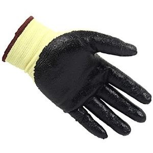 De palm is gecoat met geschuimd nitril, voering en anti-snijhandschoenen(L)
