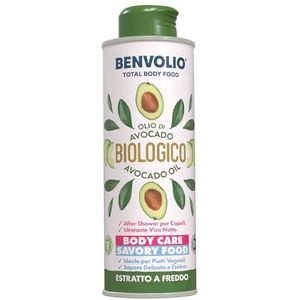 BENVOLIO - Biologische Avocado Olie 250ml | Puur, Voedend voor Huid en Haar | Anti-Veroudering en Vitamine E | Avocado Olie voor Keto Dieet Koken | Na Douche - Biologische Huidverzorging Olie
