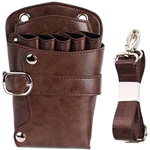 Professionele schaarpakken, Opbergtas for kappersgereedschap van PU-leer in meerdere kleuren for meerdere gereedschappen(B)