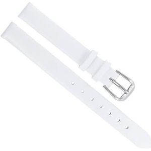 dayeer Vrouw Lederen Horlogeband Voor Calvin Klein CK K3E236 K2B231 K3N231 Horlogeband Horlogeband Armband Vervanging Accessoires (Color : White, Size : 12mm)