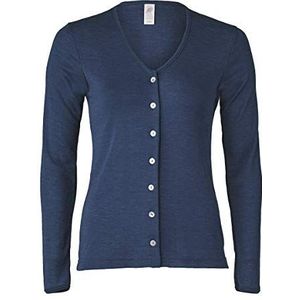 Engel Natuur, licht gebreid jack, 70% wol (kbT) 30% zijde, marineblauw, XS