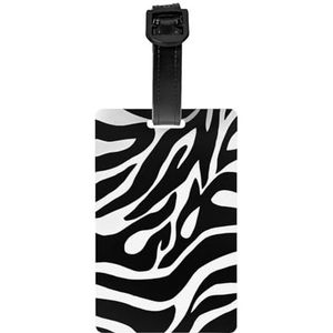 Bagagelabel voor koffer koffer tags identificatoren voor vrouwen mannen reizen snel spot bagage koffer zebra print