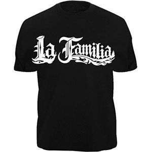 T-Shirt LA Familia - LA VIDA LOCA - Black Pearl Auto Motorfiets MI Decal Shirt xx (XXXL, zwart), zwart, 3XL