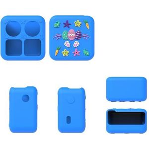 Beschermende hoes met koord voor Yoto Mini Kleine Audio Kinderverhaal Speler, Siliconen beschermhoes, Anti Drop Beschermhoes (Blauw)